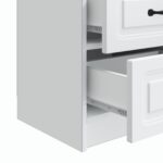vidaXL Nočný stolík 2 pcs Biela 43 x 34,5 x 44,5 cm Kompozitné drevo – Obrázok 9