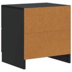 vidaXL Nočný stolík 2 pcs Čierna 43 x 34,5 x 44,5 cm Kompozitné drevo – Obrázok 7
