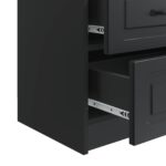 vidaXL Nočný stolík 2 pcs Čierna 43 x 34,5 x 44,5 cm Kompozitné drevo – Obrázok 9