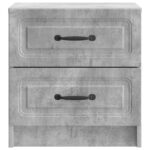vidaXL Nočný stolík 2 pcs Betónovo sivá 43 x 34,5 x 44,5 cm – Obrázok 5