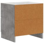 vidaXL Nočný stolík 2 pcs Betónovo sivá 43 x 34,5 x 44,5 cm – Obrázok 7