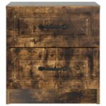 vidaXL Nočný stolík Dymový dub 43 x 34,5 x 44,5 cm Kompozitné drevo – Obrázok 4