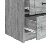 vidaXL Nočný stolík Sivá sonoma 43 x 34,5 x 44,5 cm Kompozitné drevo – Obrázok 8