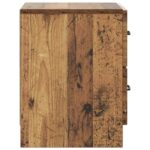 vidaXL Nočný stolík so zásuvkou 2 pcs Staré drevo 43 x 34,5 x 44,5 cm – Obrázok 6