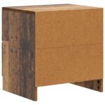 vidaXL Nočný stolík so zásuvkou 2 pcs Staré drevo 43 x 34,5 x 44,5 cm – Obrázok 7