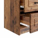 vidaXL Nočný stolík so zásuvkou 2 pcs Staré drevo 43 x 34,5 x 44,5 cm – Obrázok 9