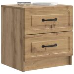 vidaXL Nočný stolík so zásuvkou 2 pcs Dub artisan 43 x 34,5 x 44,5 cm – Obrázok 2