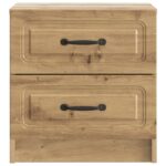 vidaXL Nočný stolík so zásuvkou 2 pcs Dub artisan 43 x 34,5 x 44,5 cm – Obrázok 5