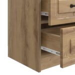 vidaXL Nočný stolík so zásuvkou 2 pcs Dub artisan 43 x 34,5 x 44,5 cm – Obrázok 9