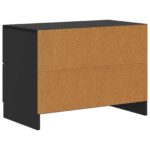 vidaXL Nočný stolík Čierna 62 x 34,5 x 44,5 cm Kompozitné drevo – Obrázok 6