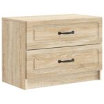 vidaXL Nočný stolík Dub sonoma 62 x 34,5 x 44,5 cm Kompozitné drevo