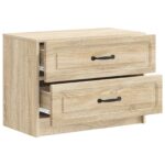 vidaXL Nočný stolík Dub sonoma 62 x 34,5 x 44,5 cm Kompozitné drevo – Obrázok 3
