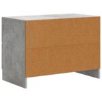 vidaXL Nočný stolík Betónovo sivá 62 x 34,5 x 44,5 cm Kompozitné drevo – Obrázok 6