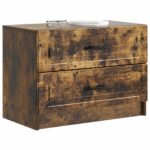 vidaXL Nočný stolík Dymový dub 62 x 34,5 x 44,5 cm Kompozitné drevo – Obrázok 2