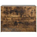 vidaXL Nočný stolík Dymový dub 62 x 34,5 x 44,5 cm Kompozitné drevo – Obrázok 4