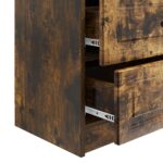 vidaXL Nočný stolík Dymový dub 62 x 34,5 x 44,5 cm Kompozitné drevo – Obrázok 8