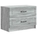 vidaXL Nočný stolík Sivá sonoma 62 x 34,5 x 44,5 cm Kompozitné drevo