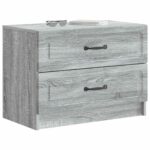 vidaXL Nočný stolík Sivá sonoma 62 x 34,5 x 44,5 cm Kompozitné drevo – Obrázok 2