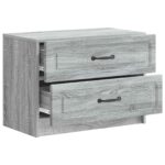 vidaXL Nočný stolík Sivá sonoma 62 x 34,5 x 44,5 cm Kompozitné drevo – Obrázok 3