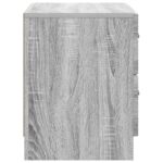 vidaXL Nočný stolík Sivá sonoma 62 x 34,5 x 44,5 cm Kompozitné drevo – Obrázok 5