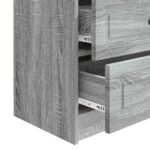 vidaXL Nočný stolík Sivá sonoma 62 x 34,5 x 44,5 cm Kompozitné drevo – Obrázok 8