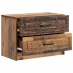vidaXL Nočný stolík Staré drevo 62 x 34,5 x 44,5 cm Kompozitné drevo – Obrázok 3