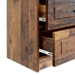 vidaXL Nočný stolík Staré drevo 62 x 34,5 x 44,5 cm Kompozitné drevo – Obrázok 8