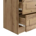 vidaXL Nočný stolík Dub artisan 62 x 34,5 x 44,5 cm Kompozitné drevo – Obrázok 8