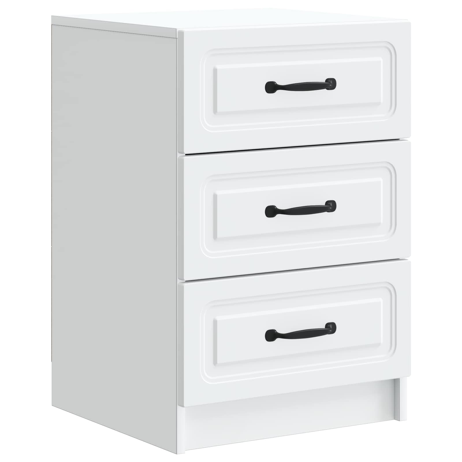 895705_1.jpg vidaXL Nočný stolík Biela 43 x 41 x 63,5 cm Kompozitné drevo – Obrázok 1