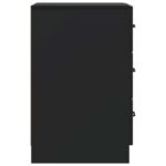 vidaXL Nočný stolík Čierna 43 x 41 x 63,5 cm Kompozitné drevo – Obrázok 5