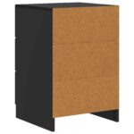 vidaXL Nočný stolík Čierna 43 x 41 x 63,5 cm Kompozitné drevo – Obrázok 6