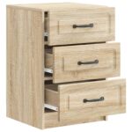 vidaXL Nočný stolík Dub sonoma 43 x 41 x 63,5 cm Kompozitné drevo – Obrázok 3