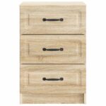 vidaXL Nočný stolík Dub sonoma 43 x 41 x 63,5 cm Kompozitné drevo – Obrázok 4