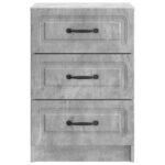 vidaXL Nočný stolík Betónovo sivá 43 x 41 x 63,5 cm Kompozitné drevo – Obrázok 4