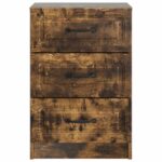 vidaXL Nočný stolík Dymový dub 43 x 41 x 63,5 cm Kompozitné drevo – Obrázok 4
