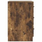 vidaXL Nočný stolík Dymový dub 43 x 41 x 63,5 cm Kompozitné drevo – Obrázok 5