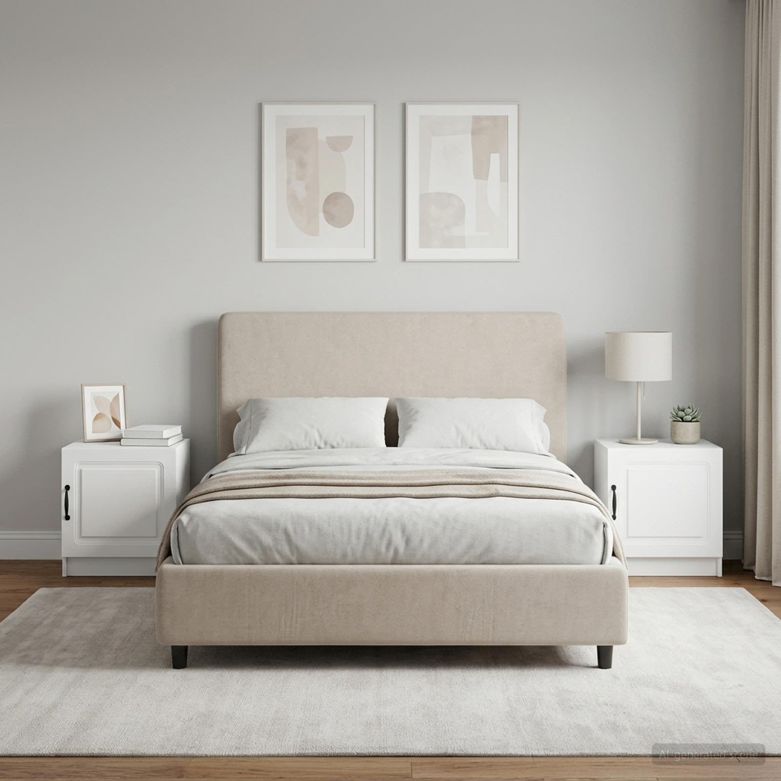 895716_1.jpg vidaXL Nočný stolík 2 pcs Biela 43 x 34,5 x 47 cm Kompozitné drevo – Obrázok 1