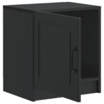vidaXL Nočný stolík Čierna 43 x 34,5 x 47 cm Kompozitné drevo – Obrázok 3