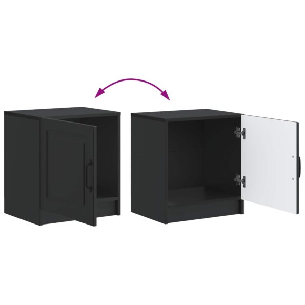 vidaXL Nočný stolík 2 pcs Čierna 43 x 34,5 x 47 cm Kompozitné drevo – Obrázok 10
