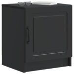 vidaXL Nočný stolík 2 pcs Čierna 43 x 34,5 x 47 cm Kompozitné drevo – Obrázok 2