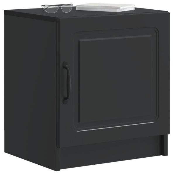 vidaXL Nočný stolík 2 pcs Čierna 43 x 34,5 x 47 cm Kompozitné drevo – Obrázok 2