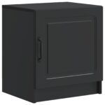 vidaXL Nočný stolík 2 pcs Čierna 43 x 34,5 x 47 cm Kompozitné drevo – Obrázok 3