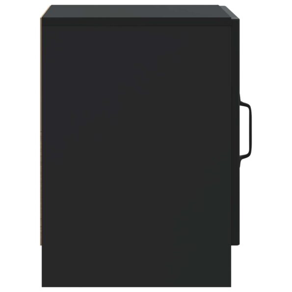 vidaXL Nočný stolík 2 pcs Čierna 43 x 34,5 x 47 cm Kompozitné drevo – Obrázok 6