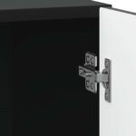 vidaXL Nočný stolík 2 pcs Čierna 43 x 34,5 x 47 cm Kompozitné drevo – Obrázok 9