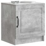 vidaXL Nočný stolík Betónovo sivá 43 x 34,5 x 47 cm Kompozitné drevo – Obrázok 2