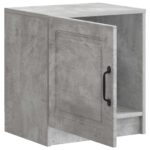 vidaXL Nočný stolík Betónovo sivá 43 x 34,5 x 47 cm Kompozitné drevo – Obrázok 3