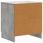 vidaXL Nočný stolík Betónovo sivá 43 x 34,5 x 47 cm Kompozitné drevo – Obrázok 6