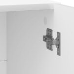 vidaXL Nočný stolík 2 pcs Biela s vysokým leskom 43 x 34,5 x 47 cm – Obrázok 9