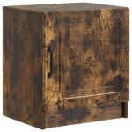 vidaXL Nočný stolík Dymový dub 43 x 34,5 x 47 cm Kompozitné drevo