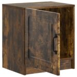 vidaXL Nočný stolík Dymový dub 43 x 34,5 x 47 cm Kompozitné drevo – Obrázok 3